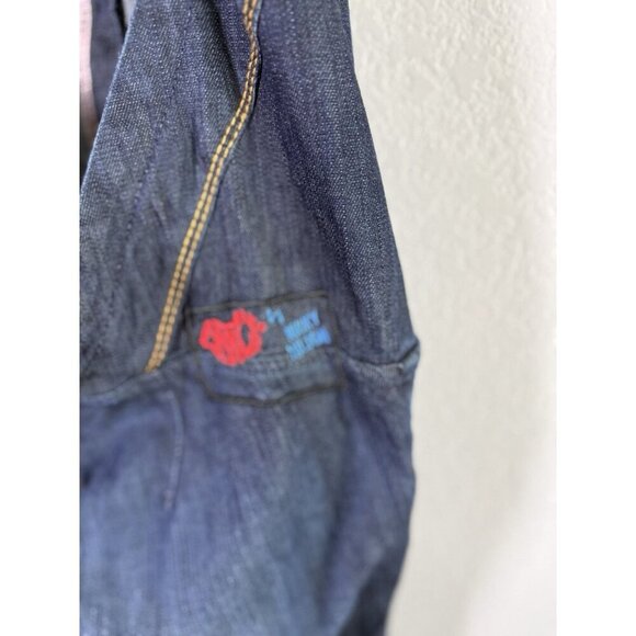 CHICK By NICKY HILTON Blue Denim Jean Overalls Womens Size 28 Adjustable Straps - Picture 14 of 15
